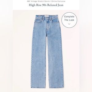 Abercrombie & Fitch High Rise 90s relaxed jeans